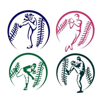Baseball tetoválás minta