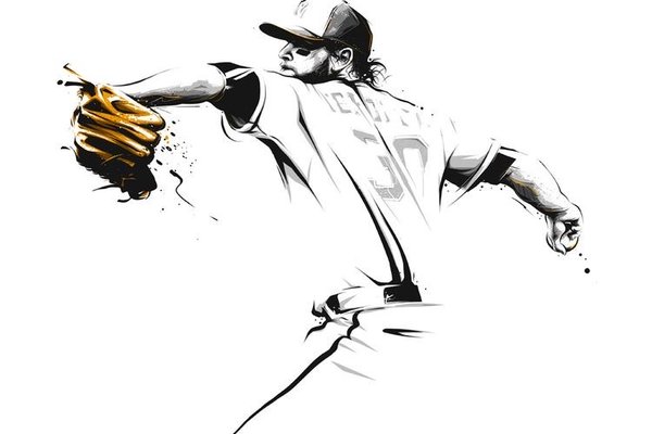 Baseball tetoválás minta
