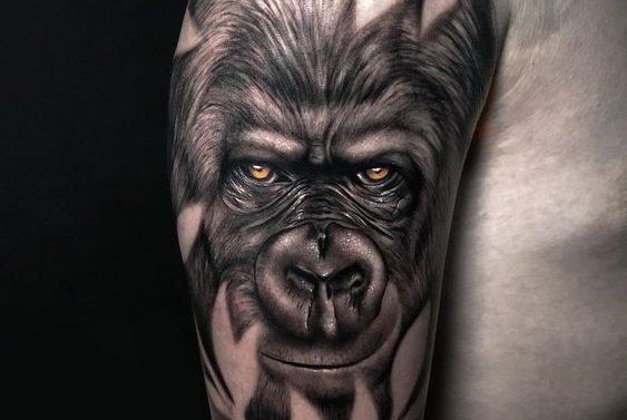 Gorilla tetoválási vázlatok