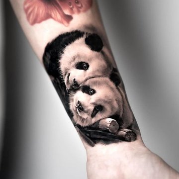 Panda tetoválási