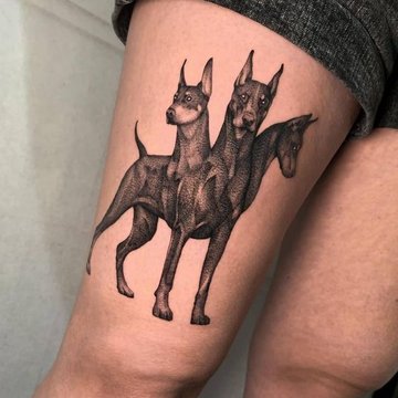 "Cerberus" tetoválási vázlatok