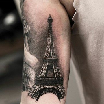 "Eiffel-torony" tetoválási vázlatok