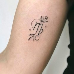 Szűz csillagjegy tetoválás