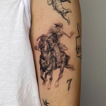 Cowboy tetoválás minták