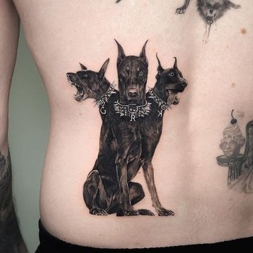 "Cerberus" tetoválási vázlatok