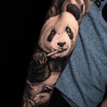 Panda tetoválási