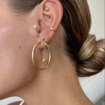 Fülporc piercing