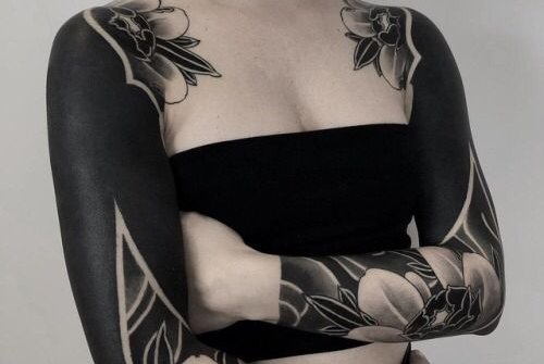 Blackwork tetoválás vázlatok