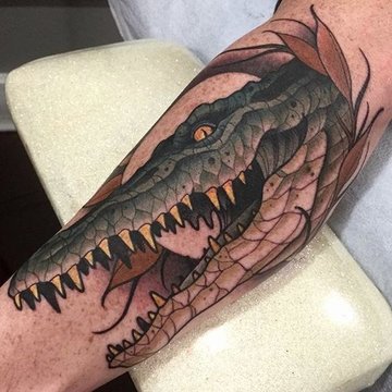 Krokodil tetoválás minták