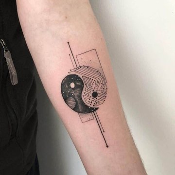 Yin yang tetoválás minták