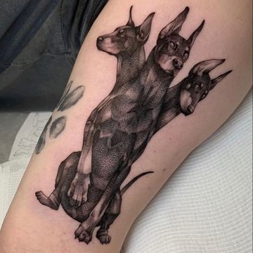 "Cerberus" tetoválási vázlatok