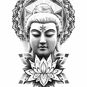 buddha tetoválás