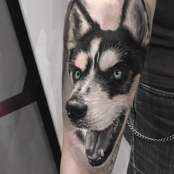 "Husky" tetoválási vázlatok