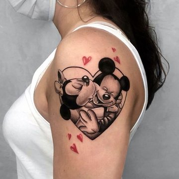 Mickey Mouse tetoválás minták
