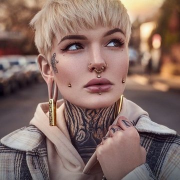 cheek piercing kezelés