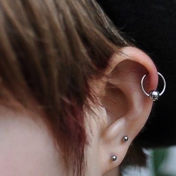 Helix piercing