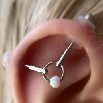 Industrial piercing kezelés