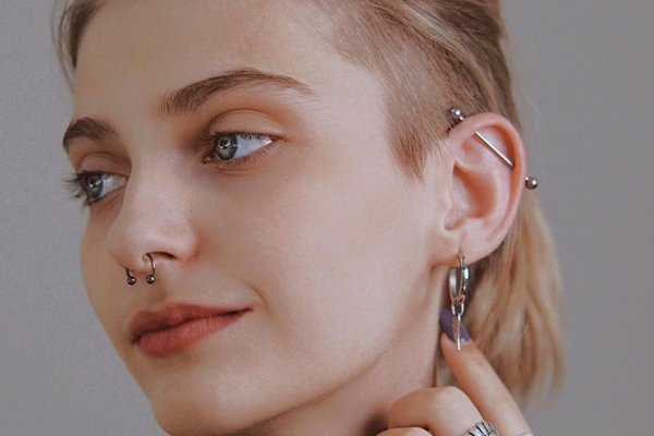 Industrial piercing kezelés