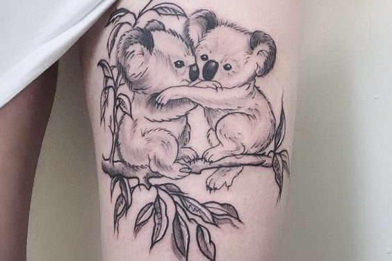 Koala tetoválás minták