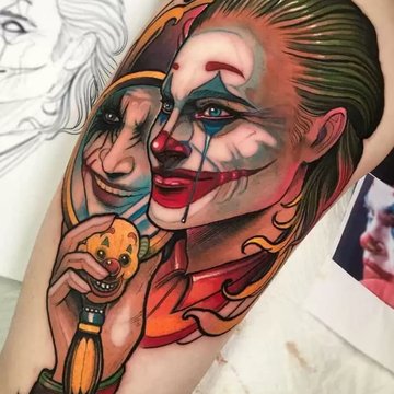 joker tetoválás minták