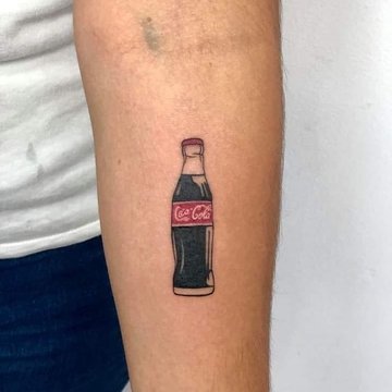 Coca Cola tetoválási vázlat