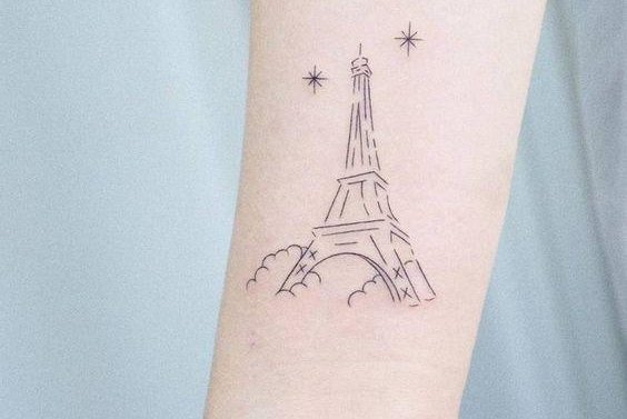 "Eiffel-torony" tetoválási vázlatok