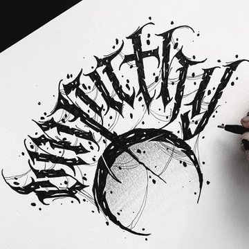 Lettering tetoválás vázlatok