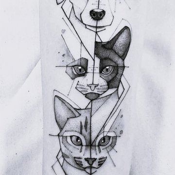 Fine line tetoválás
