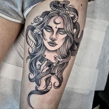 Gorgon tetoválási vázlatok