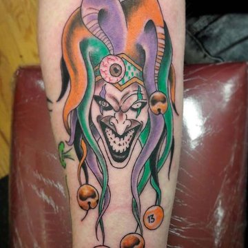 "Jester" tetoválási