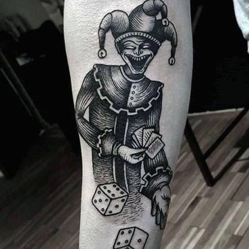"Jester" tetoválási